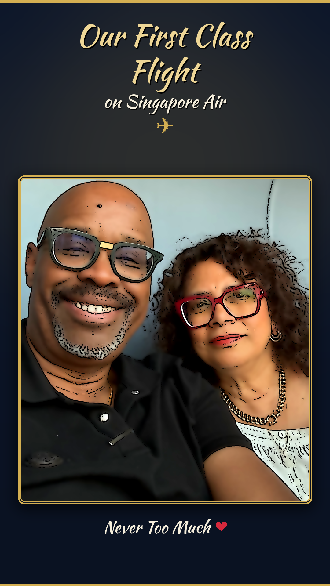 Up and away…our First Class&nbsp;Experience